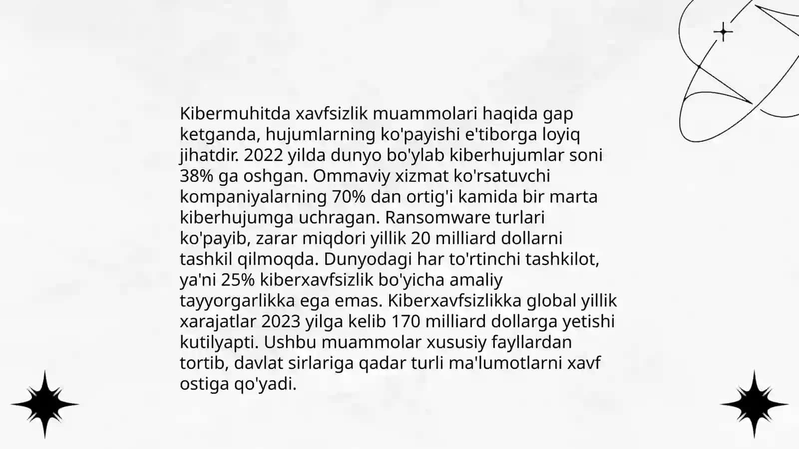 Raqamli xavfsizlik masalalari va uni ta’minlash yo’llari 4