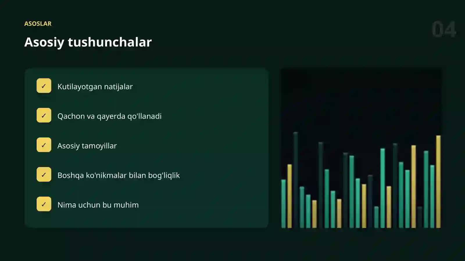 MA'LUMOTLAR BILAN ISHLASH 4