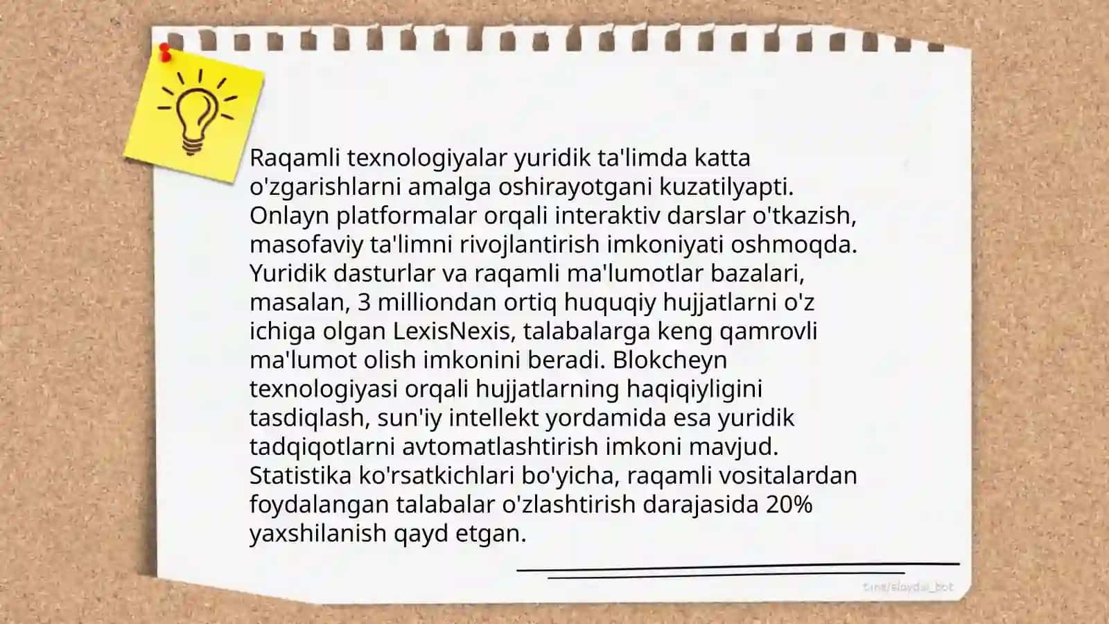 Oʻzbekistonda yuridik ta'lim va fanda raqamli texnologiyalarning qoʻllanilishi 4