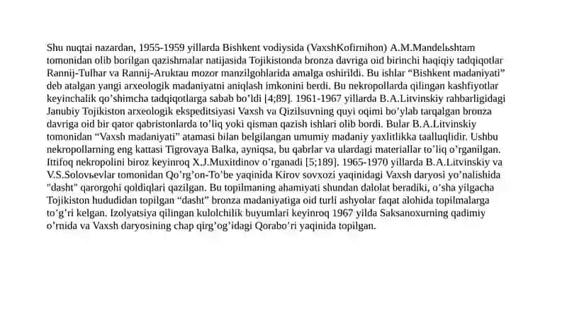 Oks sivlizatsiyasi tarixshunosligida MDH davlatlari olimlarining tadqiqotlari 4