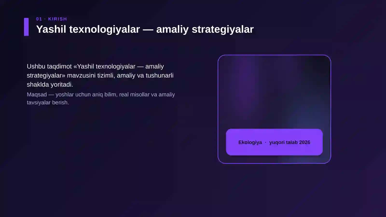 Yashil texnologiyalar — amaliy strategiyalar 4
