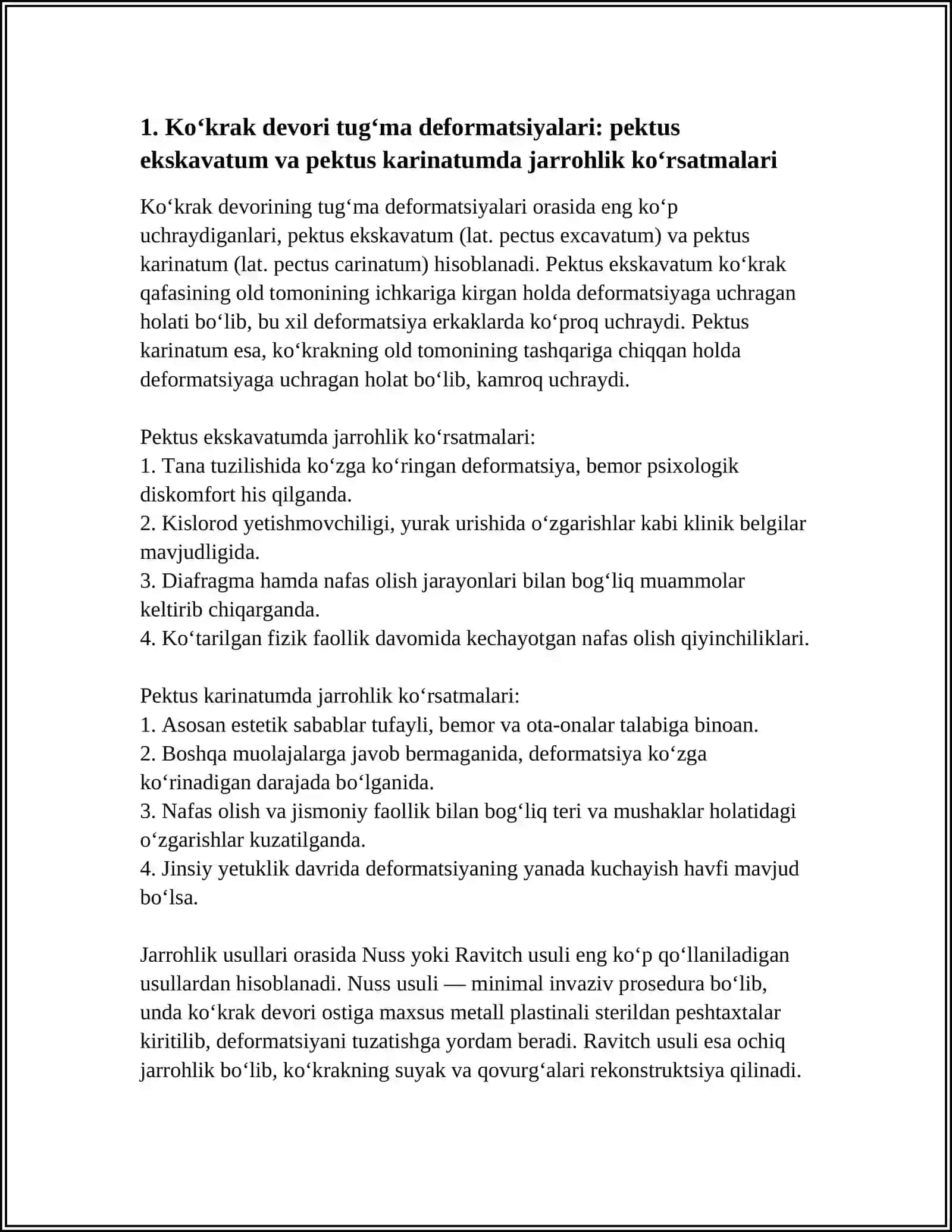 KO‘KRAK DEVORI TUG‘MA VA ORTTIRILGAN NUQSONLARIDA OPERATSIYALAR 4