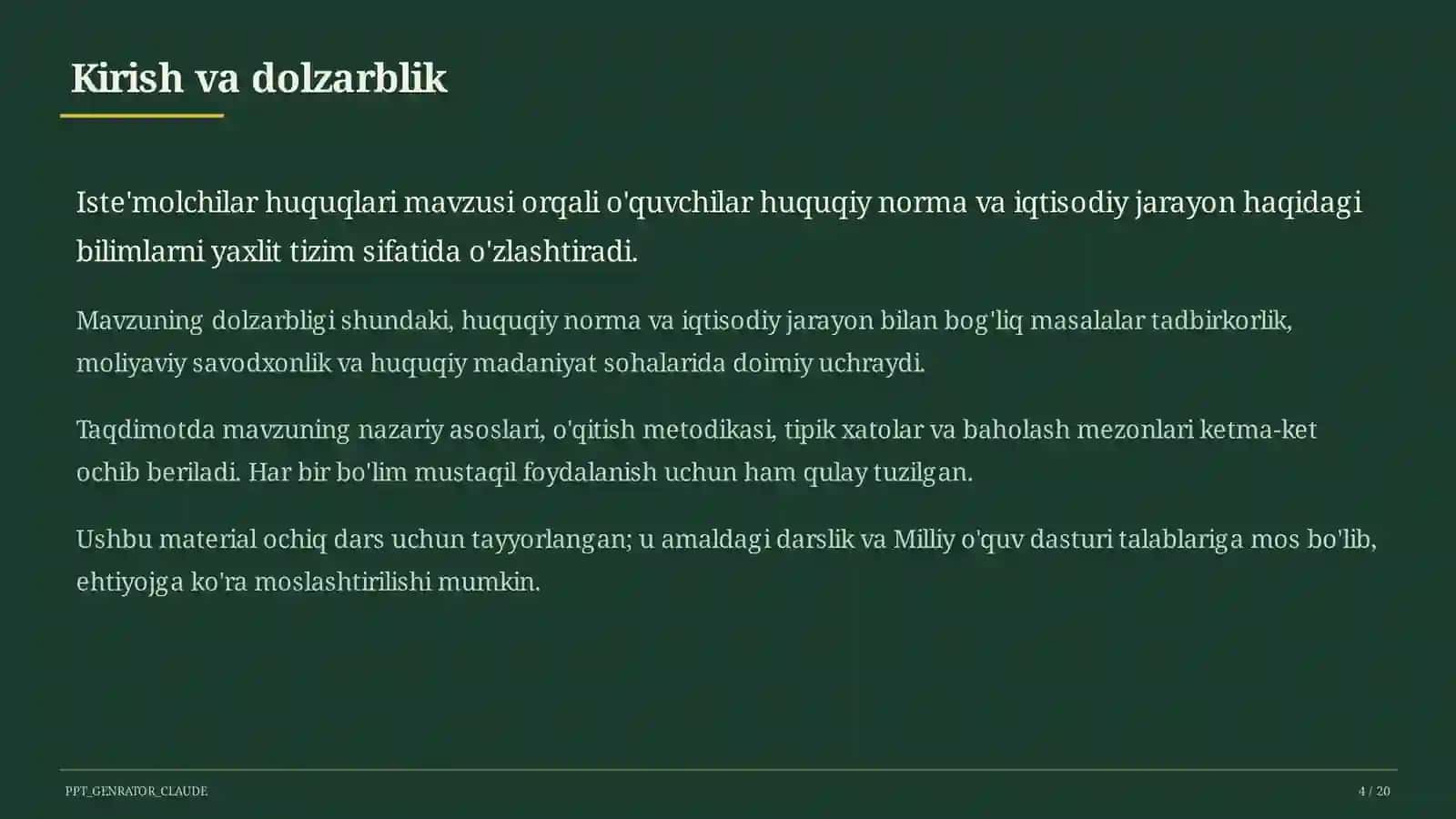 Iste'molchilar huquqlari (10-sinf) 4