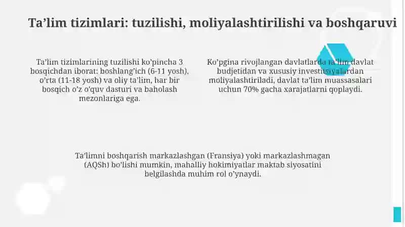 Rivojlangan davlatlarda ta’lim va tarbiyaning tarixiy rivoji va hozirgi holati 4