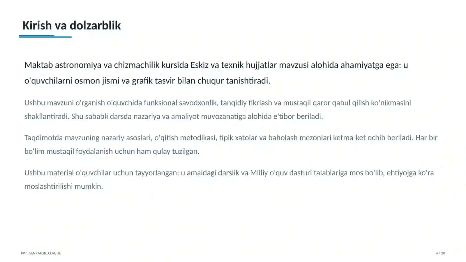 Eskiz va texnik hujjatlar (9-sinf) 4