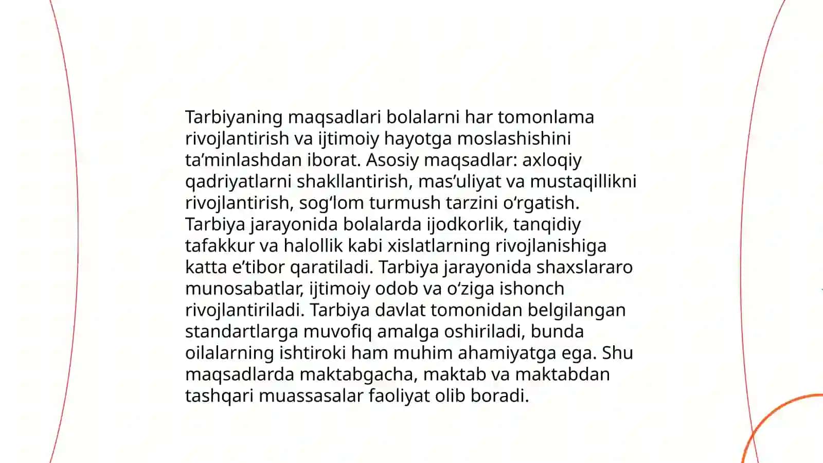 Tarbiyaning maqsad va vazifalari 4