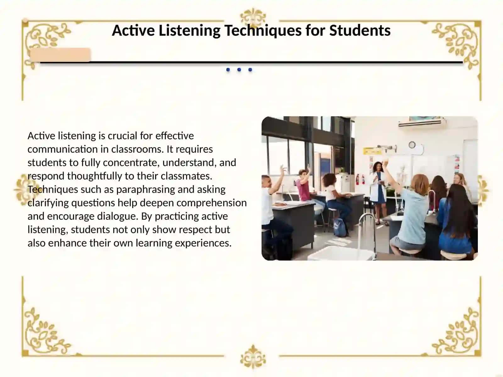 Enhancing Verbal Communication in Classrooms 4