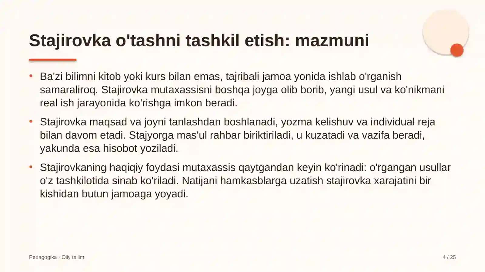 Dezinfeksiya xizmatlarida stajirovka o'tashni tashkil etish 4