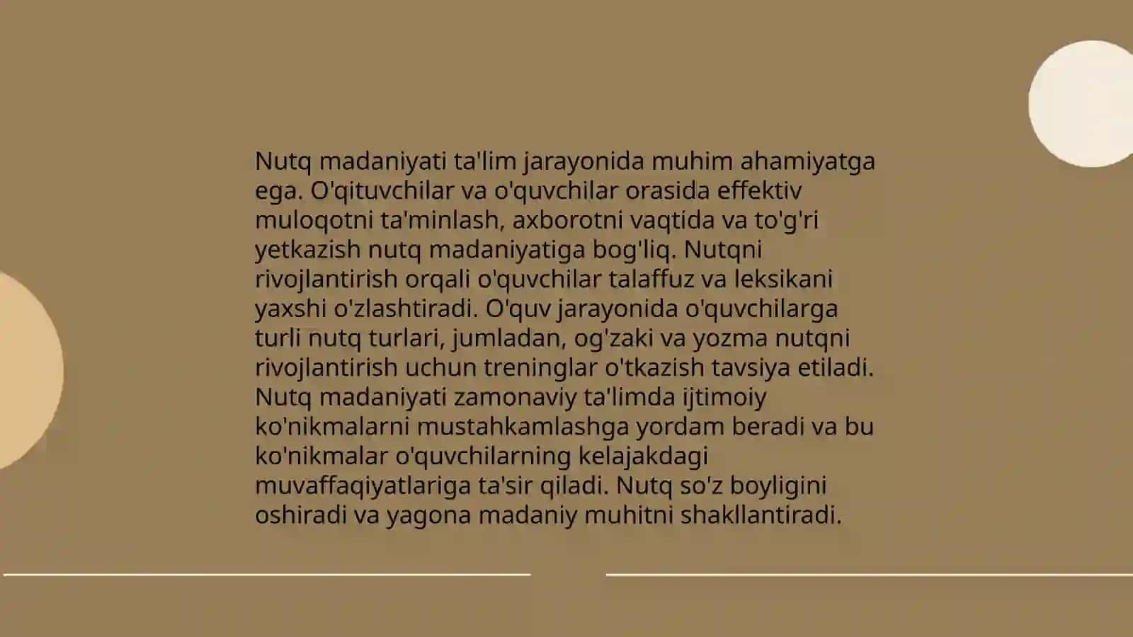 Taʼlim jarayonida nutq madaniyati masalalari. Yozma nutq madaniyati 4