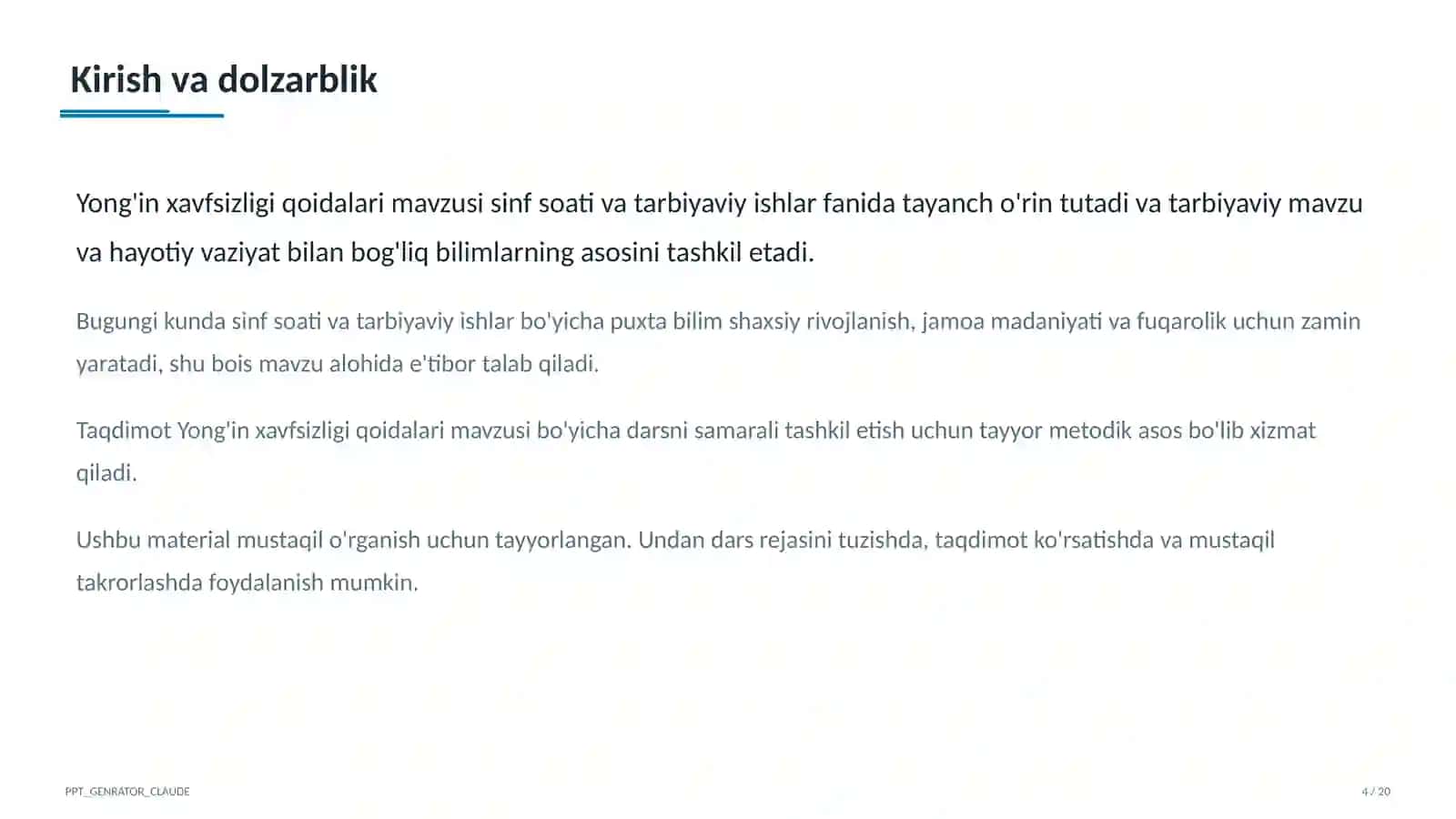 Yong'in xavfsizligi qoidalari 4