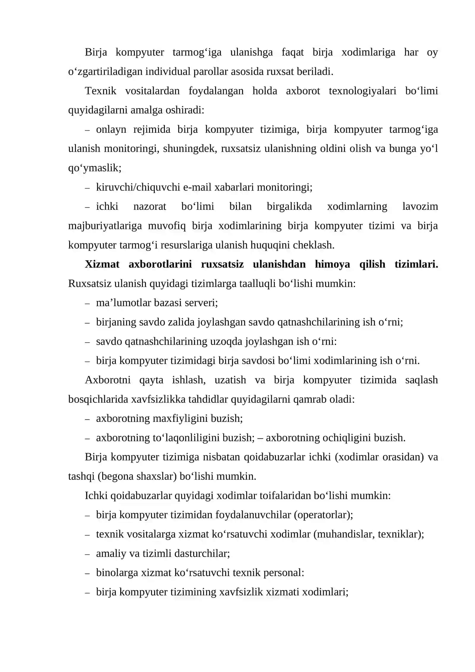 Birja savdosini amalga oshirish amaliyoti 4