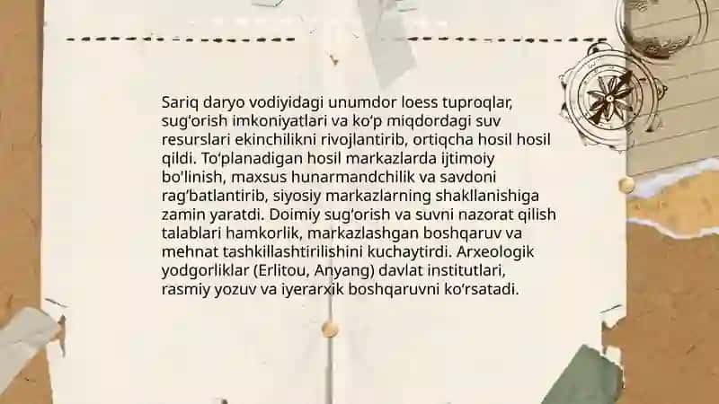 Qadimgi Xitoyda ilk davlatlarning vujudga kelishi 4