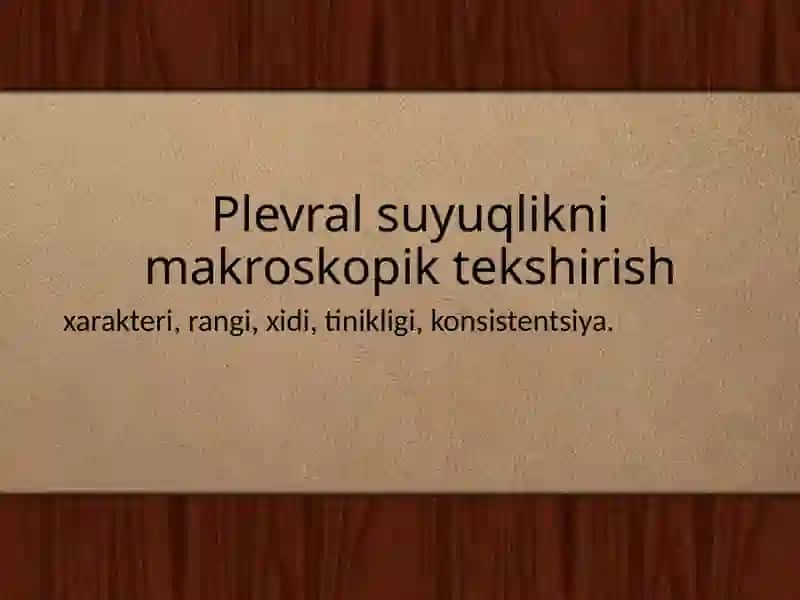 Plevral suyuqlik 4