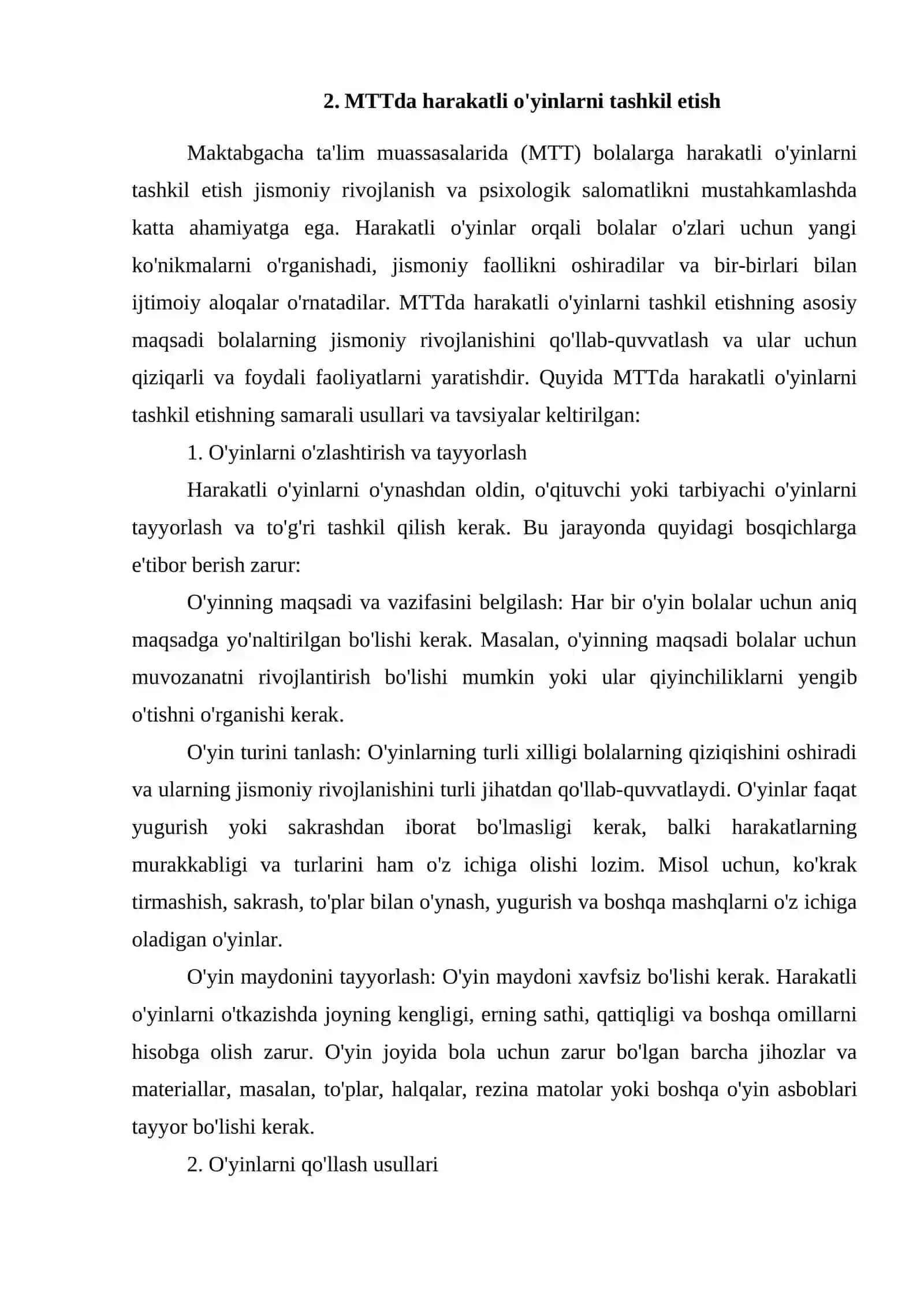 MTT va oilada xarakatli oʻyinlar 4