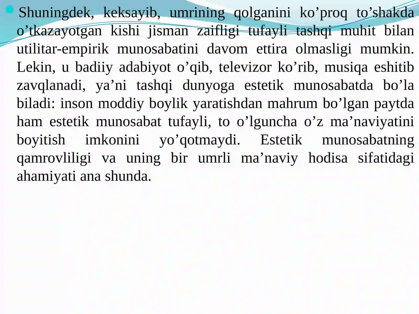 Tabiat va texnogen sivilizatsiya estetikasi 4