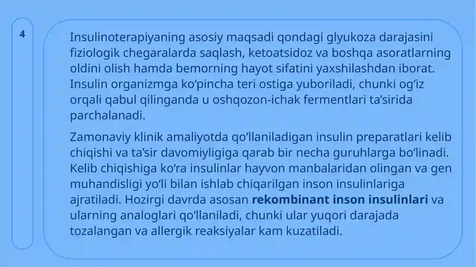 Insulinoterapiya va insulin analoglari 4