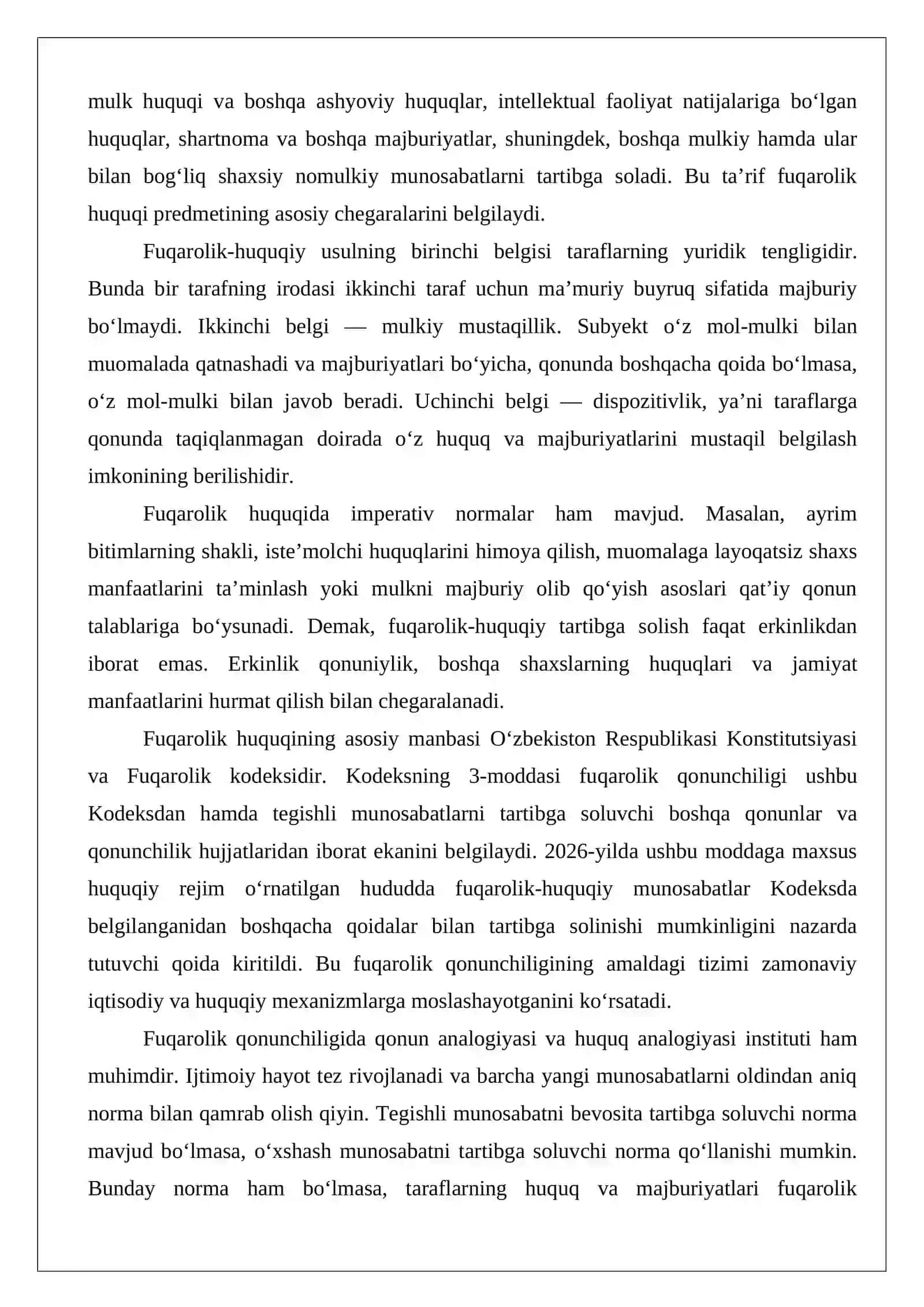 Fuqarolik huquqi tizimi va tamoyillari 4