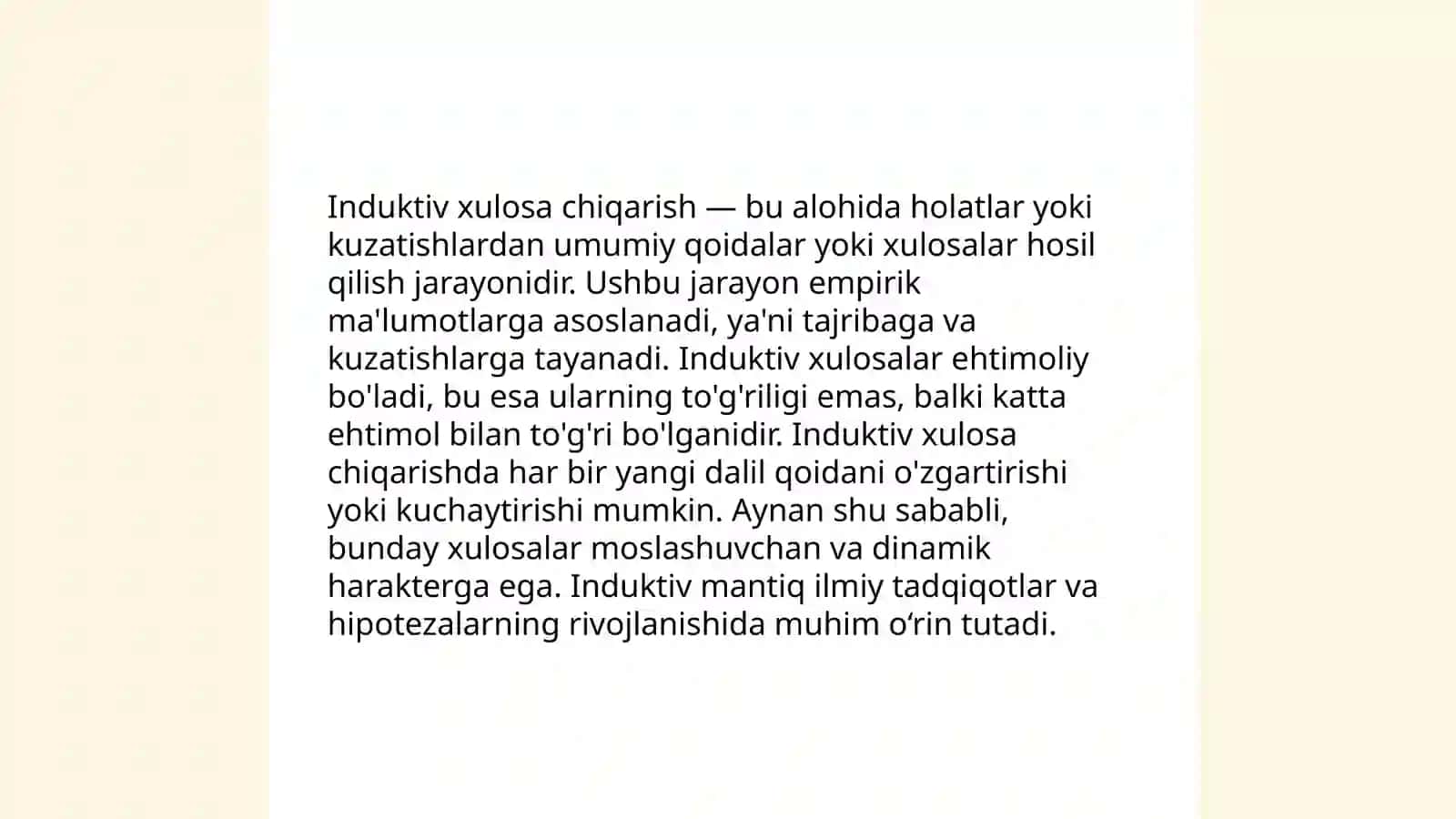 Deduktiv xulosa chiqarish nazariyasi 4