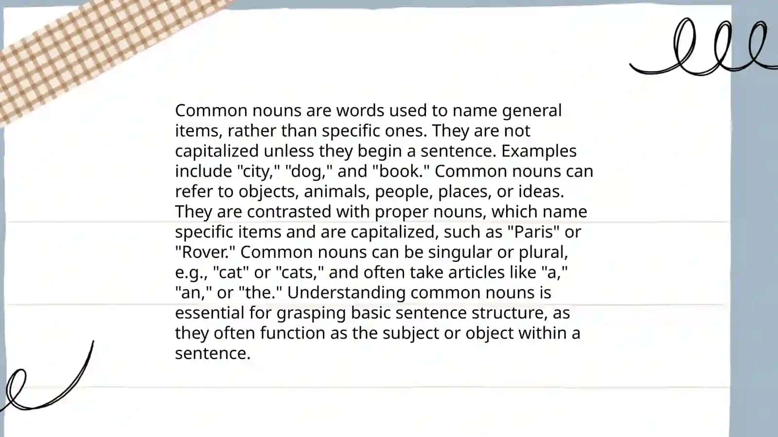 Proper and Common Nouns 4