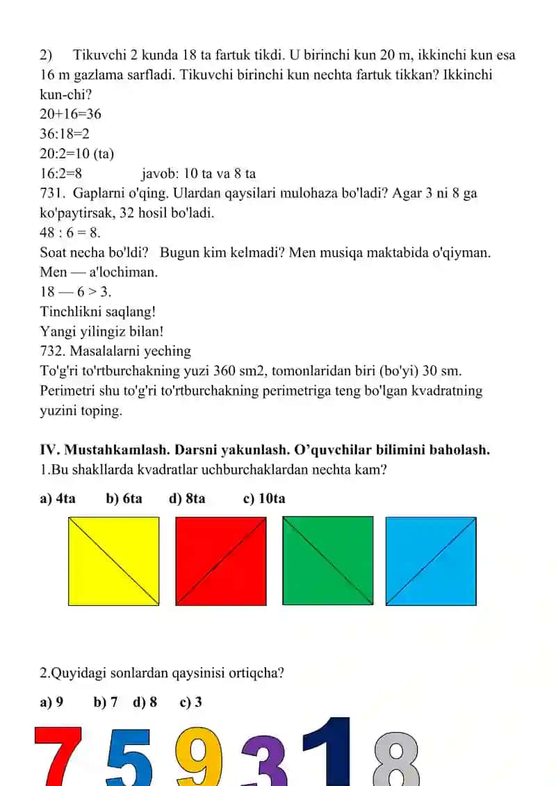 otlarda birlik va koplik 4