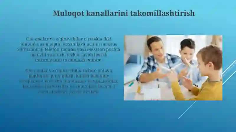 Rivojlantiruvchi markazda ota ona va pedagoglar oʻrtasidagi hamkorlikni kuchaytirish usullari 4