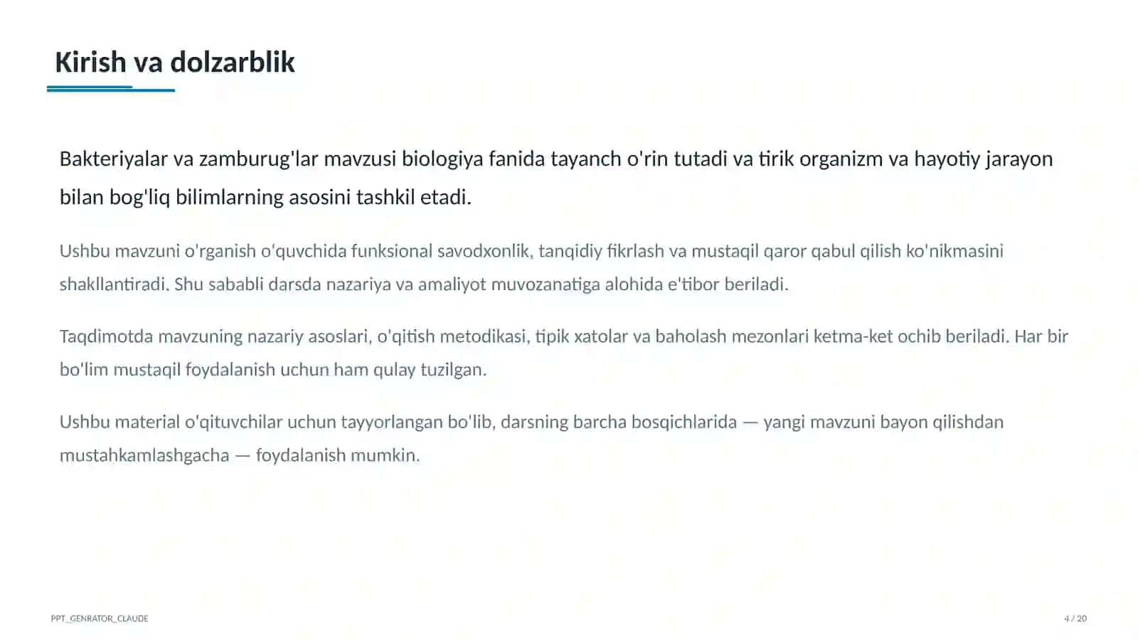 Bakteriyalar va zamburug'lar (6-sinf) 4