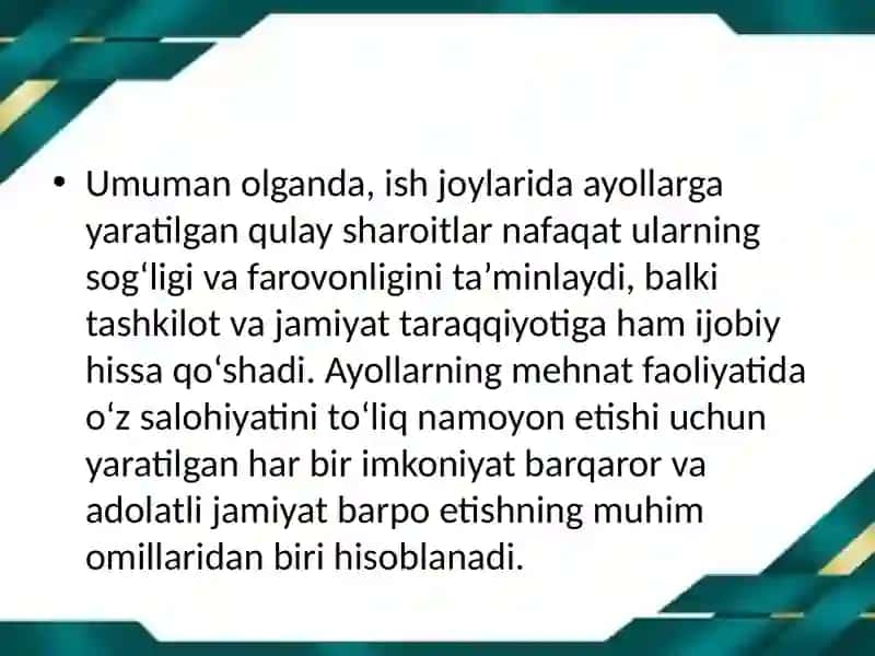 AYOLLAR VA YOSHLAR MEHNATINI MUHOFAZA QILISH 4