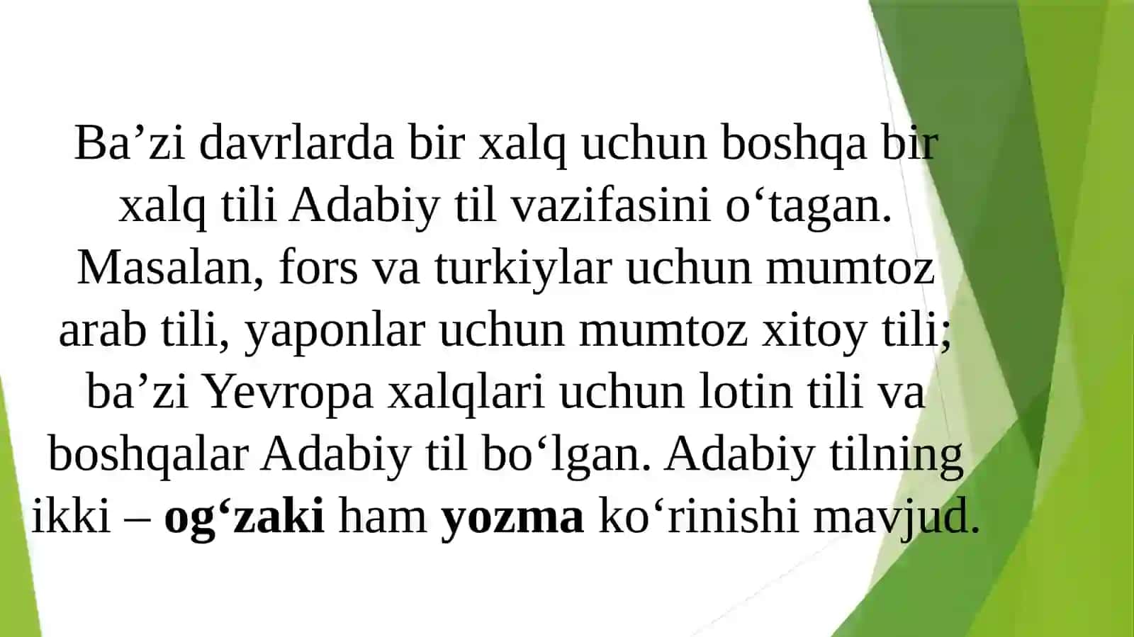 Qaytaishlangan adabiy til 4