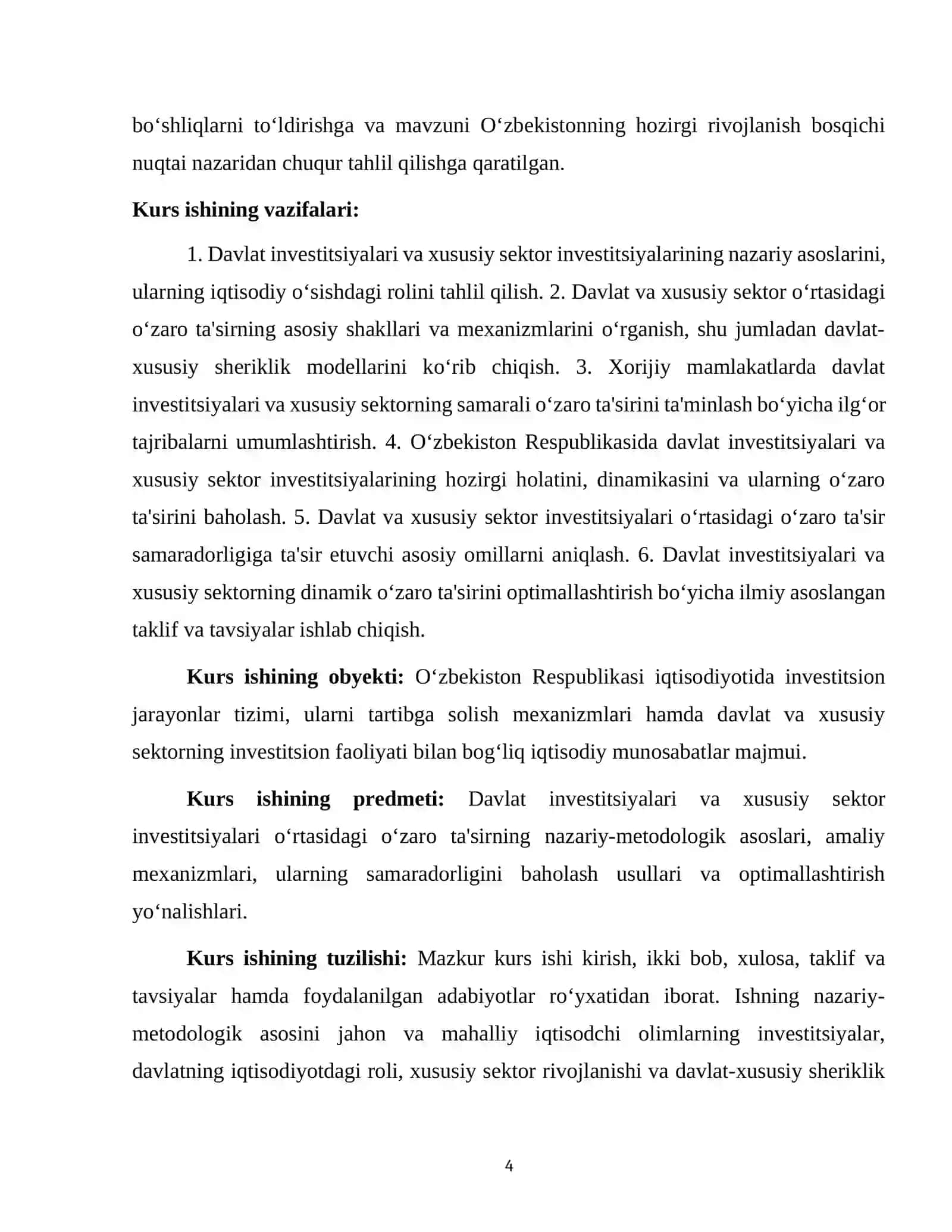 DAVLAT INVESTITSIYALARI VA XUSUSIY SEKTORNING DINAMIK O'ZARO TA'SIRI 4