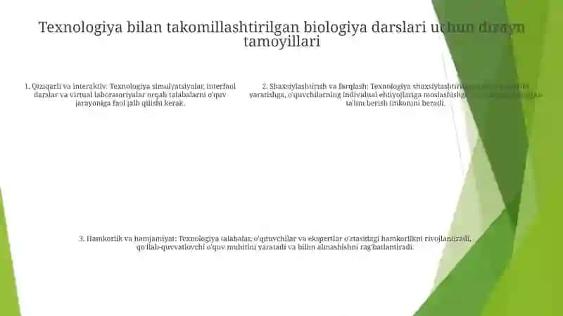 Biologiyadan Mashģulotlarni Rivojlantiruvchi Ta'Lim Texnologiyasi Asosida Loyihalash 4