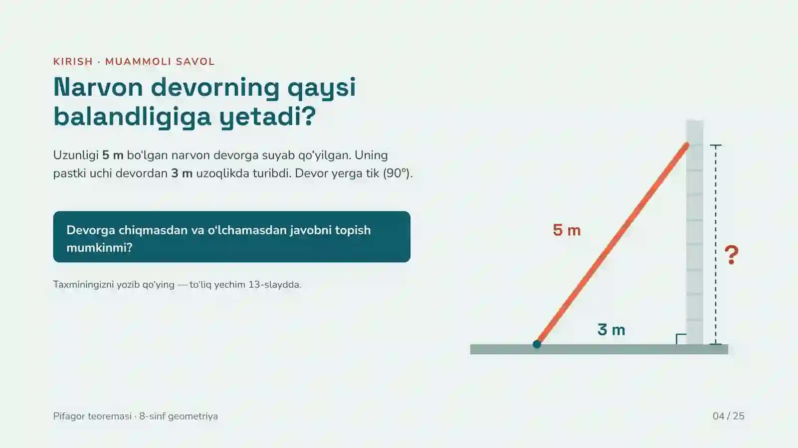 Pifagor teoremasi va uning qo‘llanilishi 4
