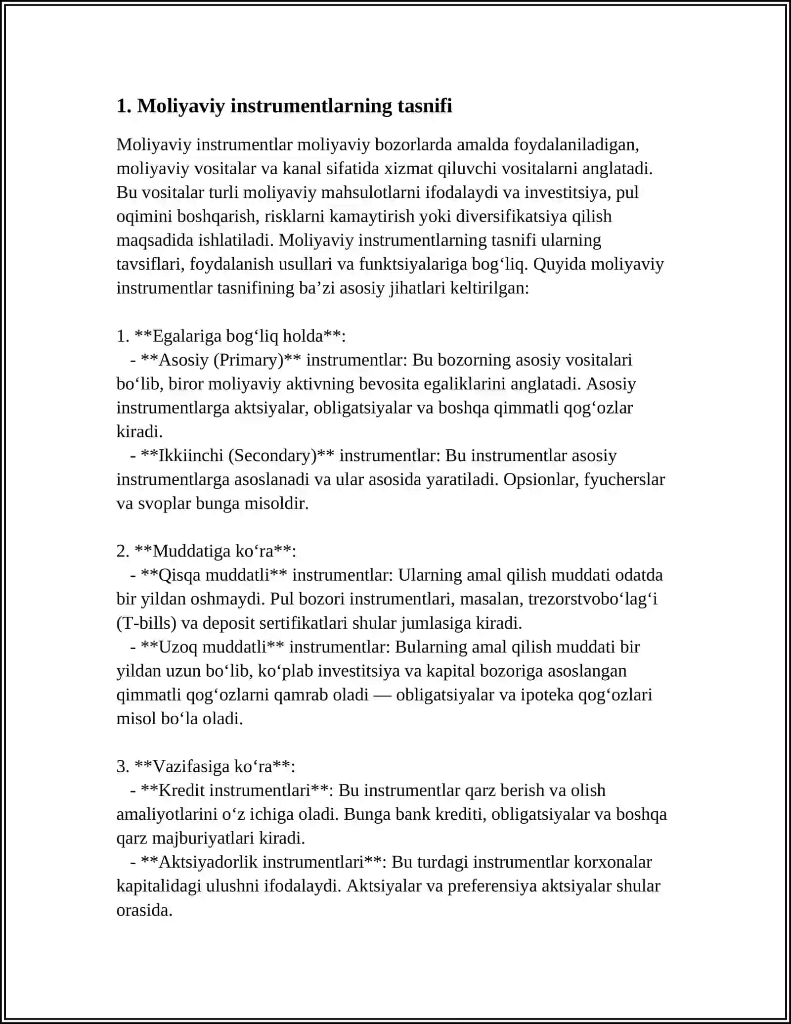 MHXS (IFRS) 9 Moliyaviy Instrumentlar 4