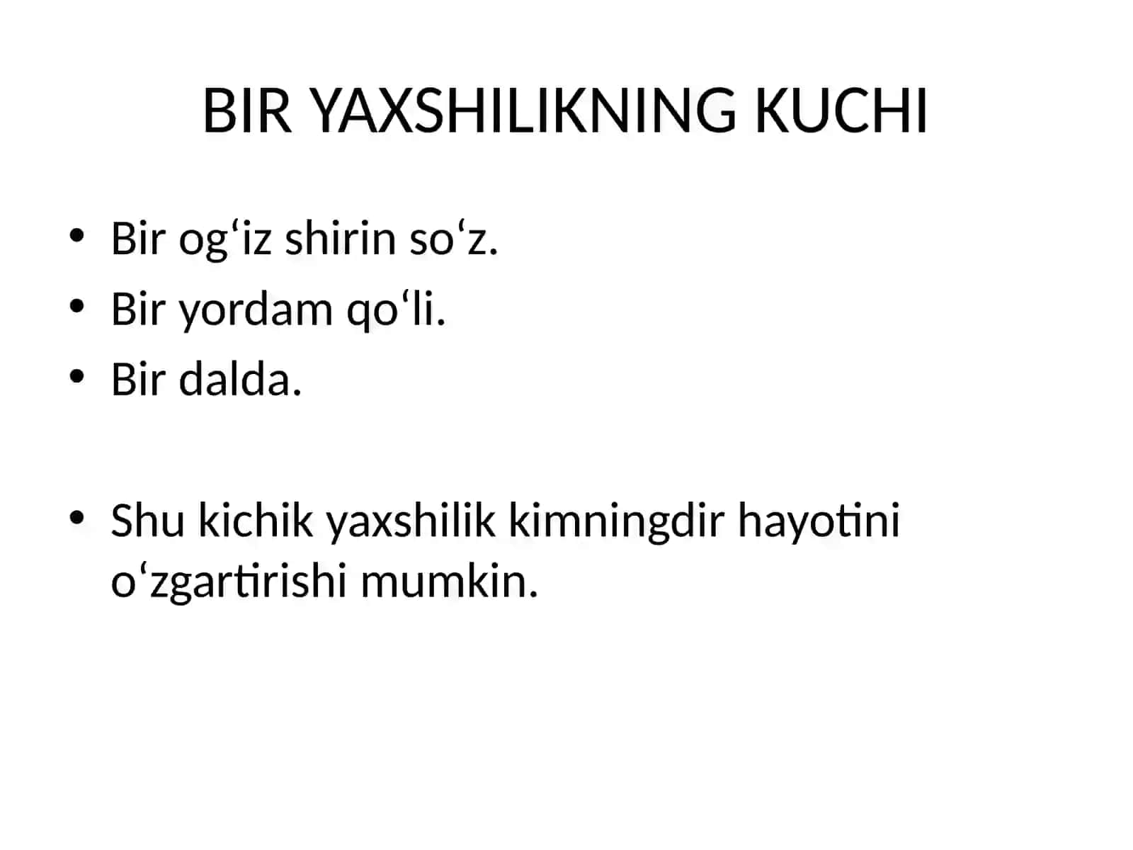 BIR YAXSHILIK HAQIDA 4