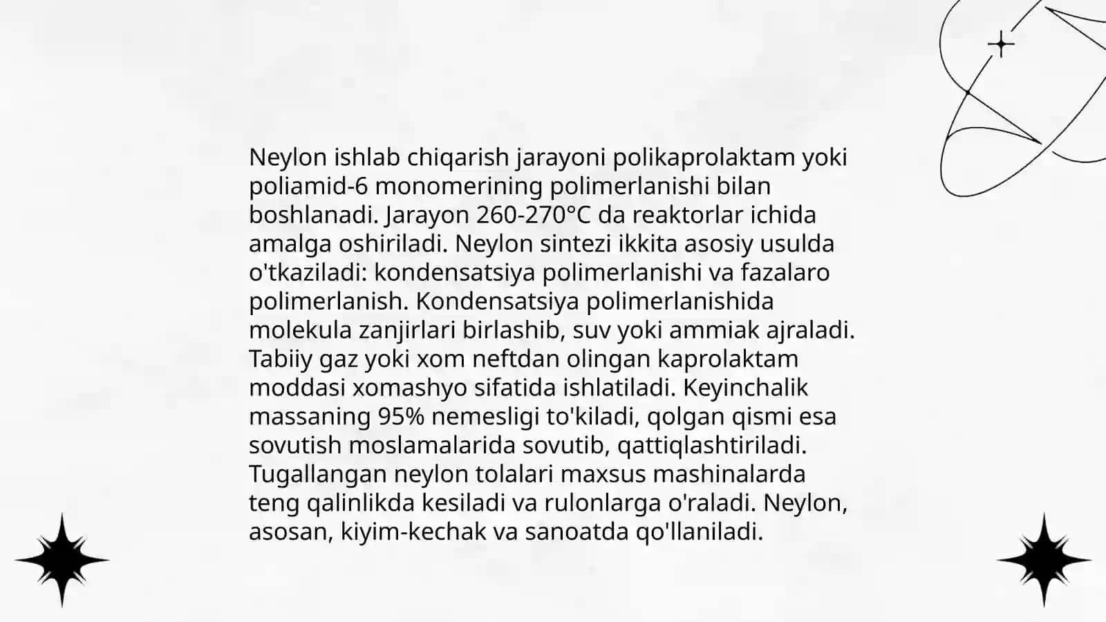 Neylonning kimyoviy tarkibi 4