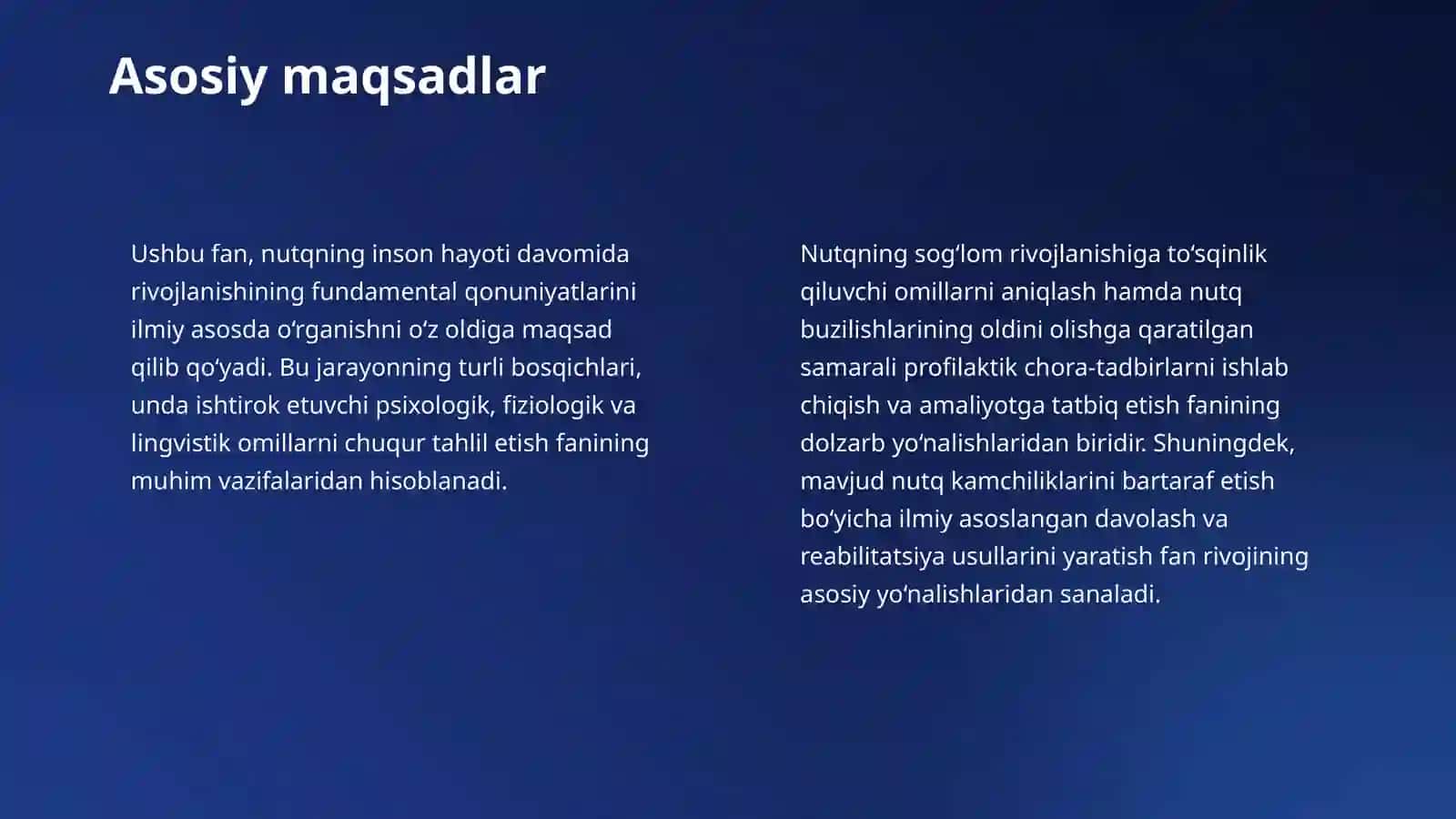 Nutqning ontogenezida rivojlanishi fanining maqsad va vazifalari 4