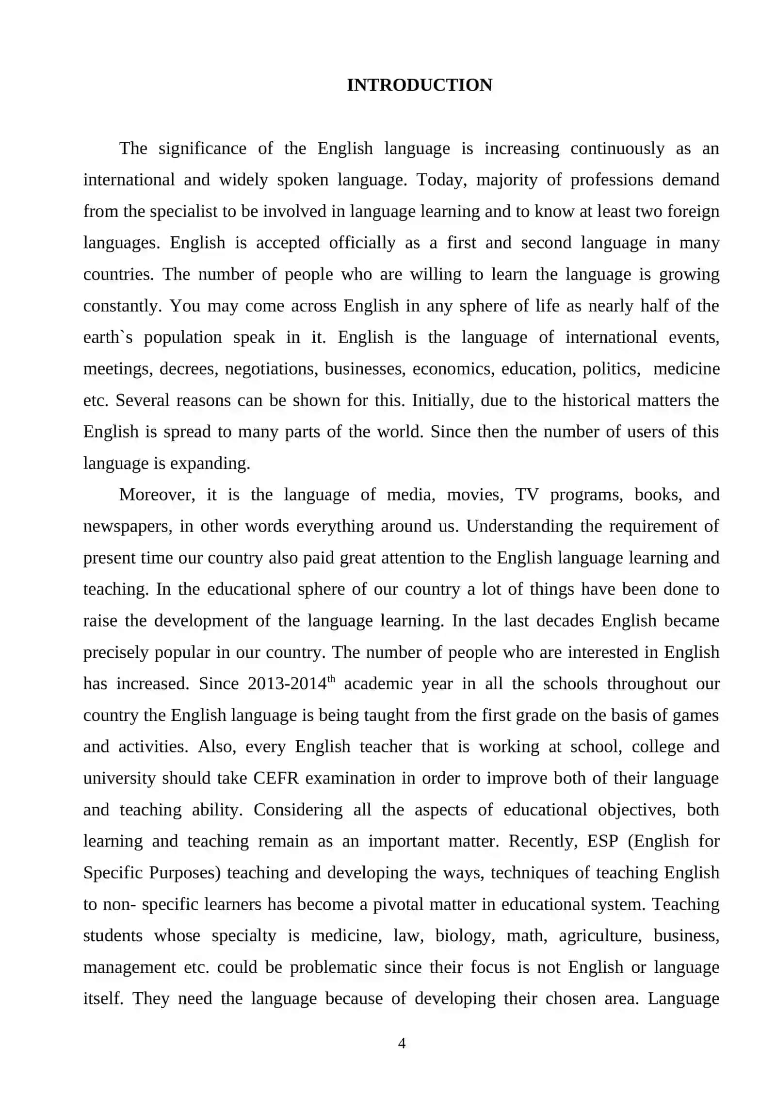THE COMPARATIVE ANALYSIS OF MEDICAL TERMS IN ENGLISH AND UZBEK LANGUAGES 4
