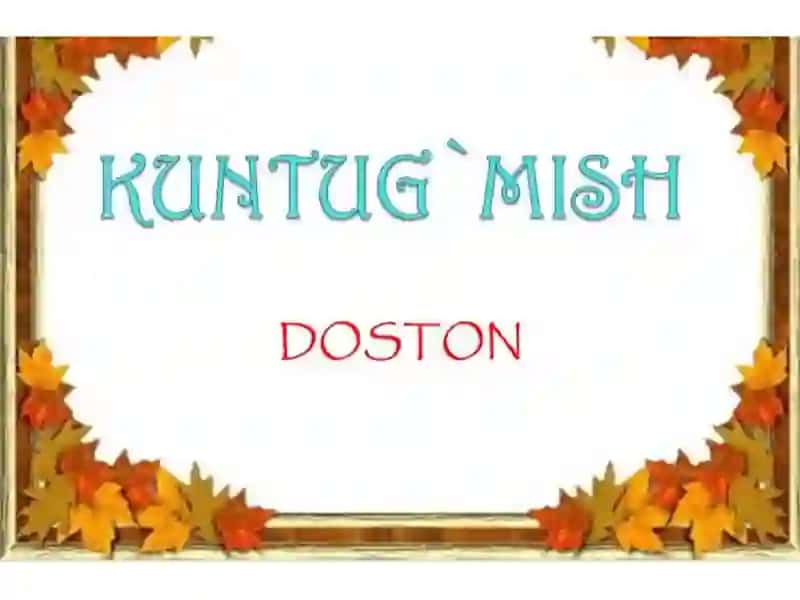 Kuntug'mish dostonining gobrazlari tiziminisharhlash 4
