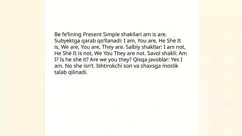 Present Simple 4