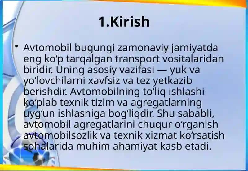 Avtomobilning asosiy aksessuarlari 4