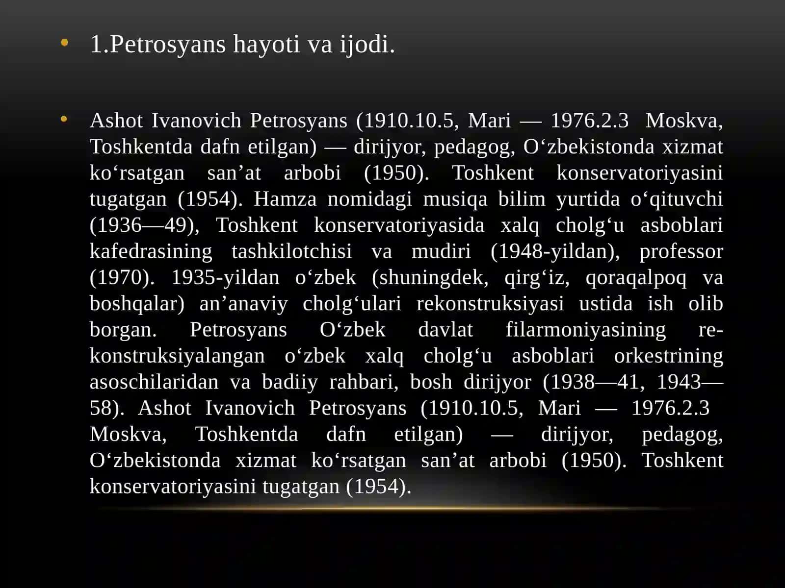 "Ijrochilik san'ati tarixi" 4
