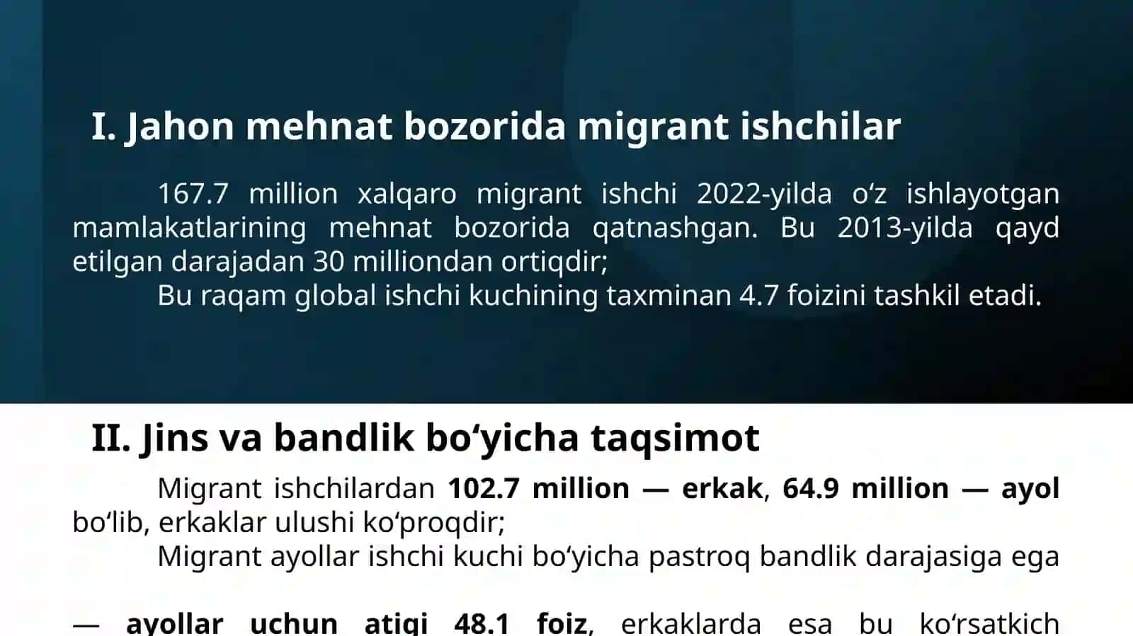 MEHNAT MIGRANTLARI HUQUQLARI VA XALQARO MEHNAT TASHKILOTI (ILO) 4