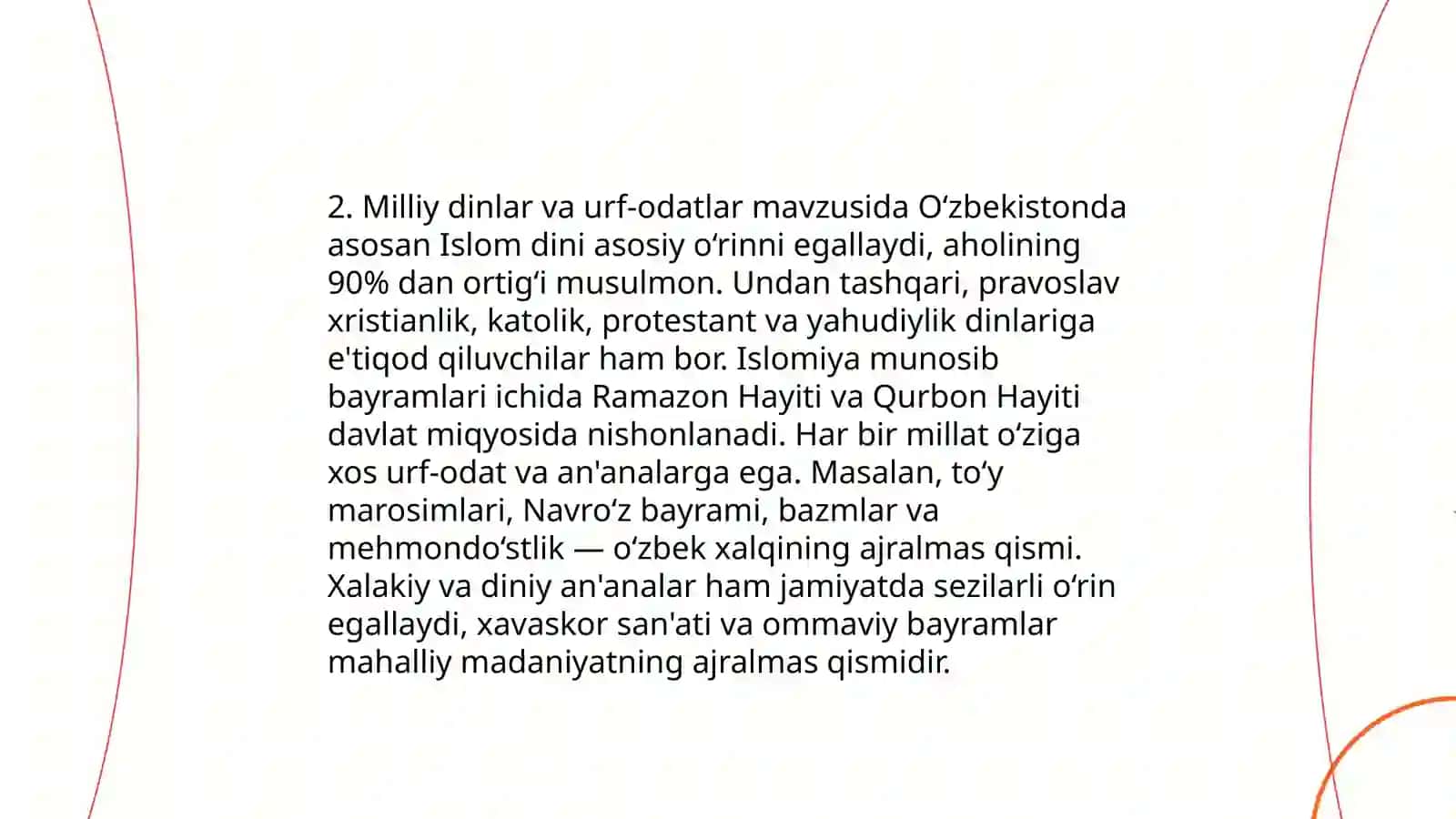 Milliy dinlar 4