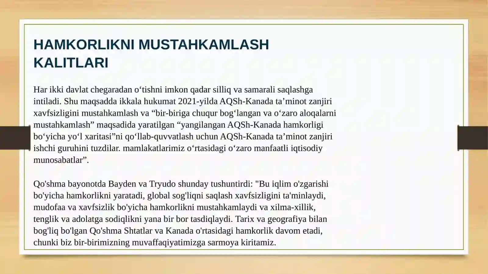 Kanada va Qo'shma Shtatlar munosabatlari 4