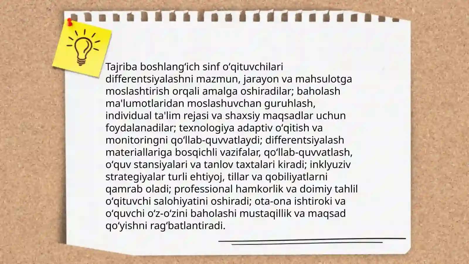 Tajribali boshlangʼich sinf oʻqituvchilarining tendensiyalari 4