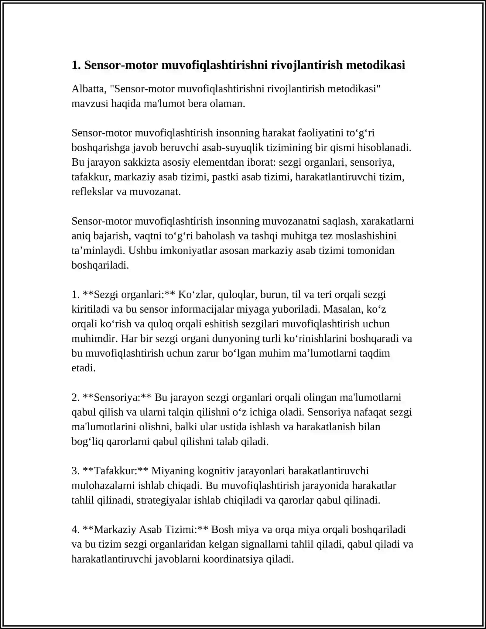Sensor-motor muvofiqlashtirishni rivojlantirish metodikasi 4