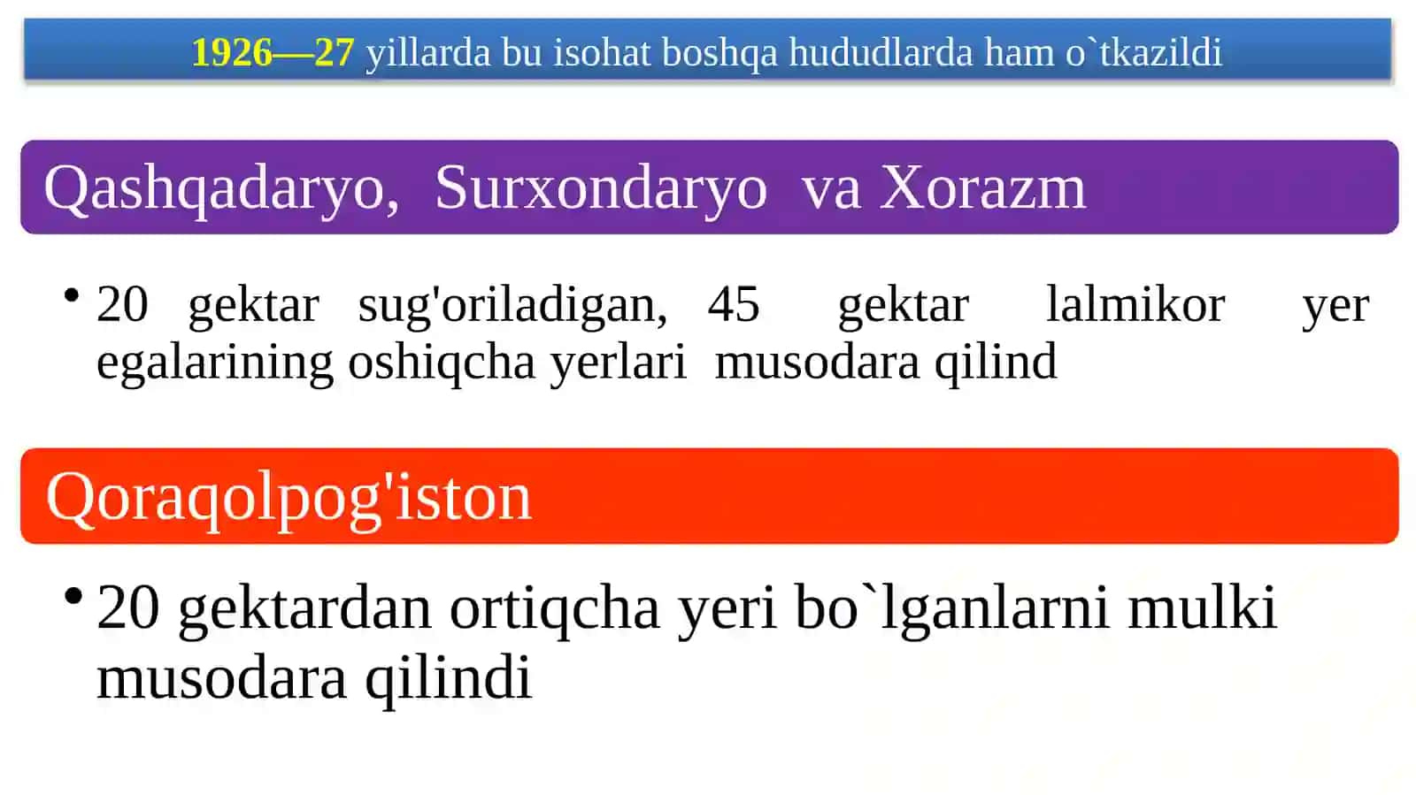 Sovet hokimiyating ijtimoiy-iqtisodiy vamadaniyat dablari 4