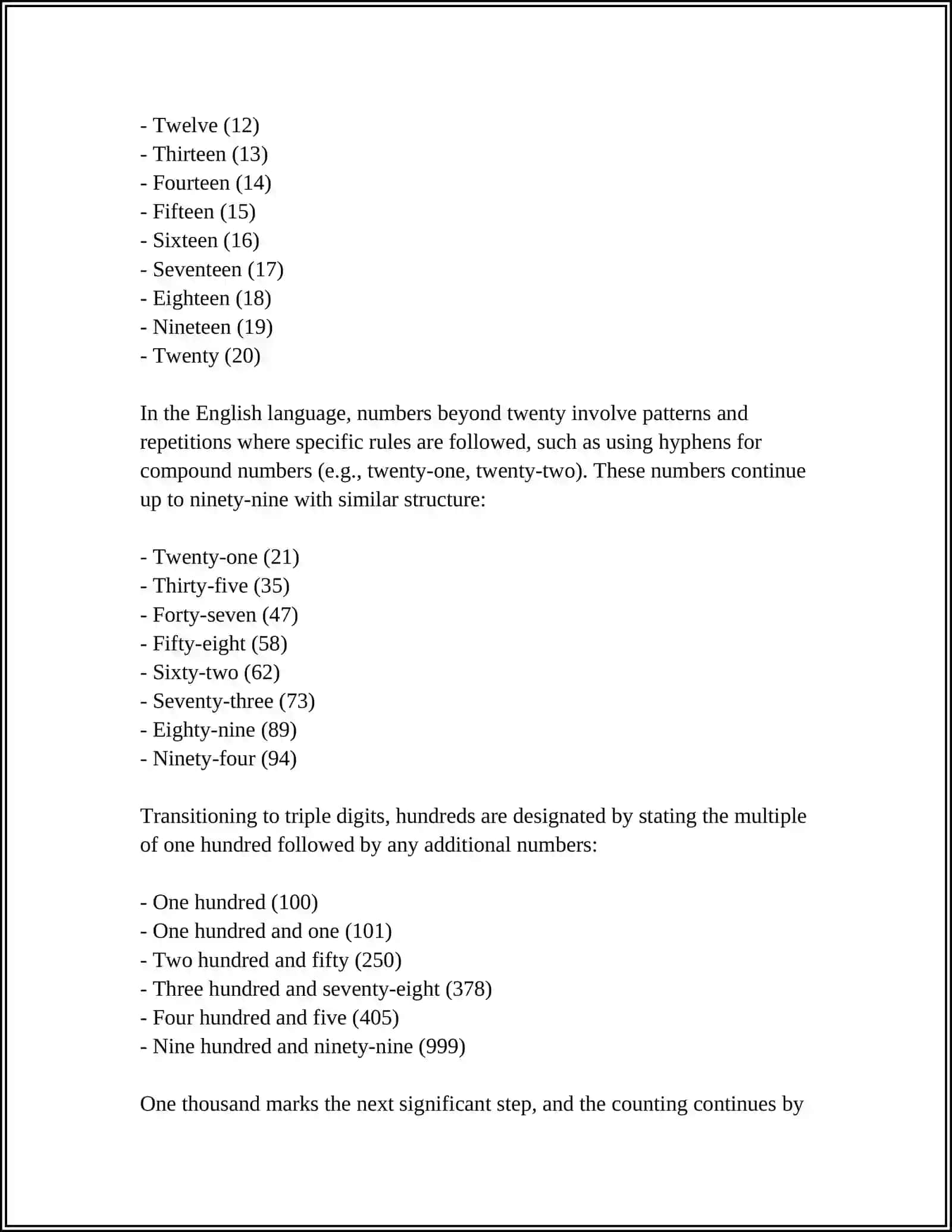 NUMERALS GRAMMAR 4