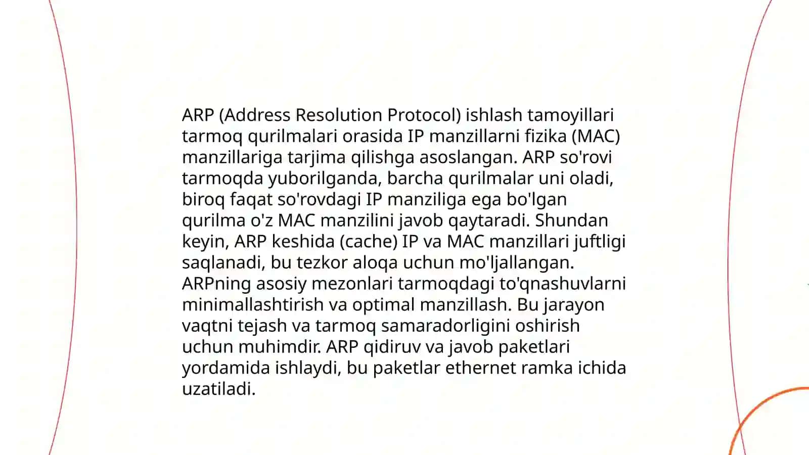 ARP protokolining ishlash tamoyili 4