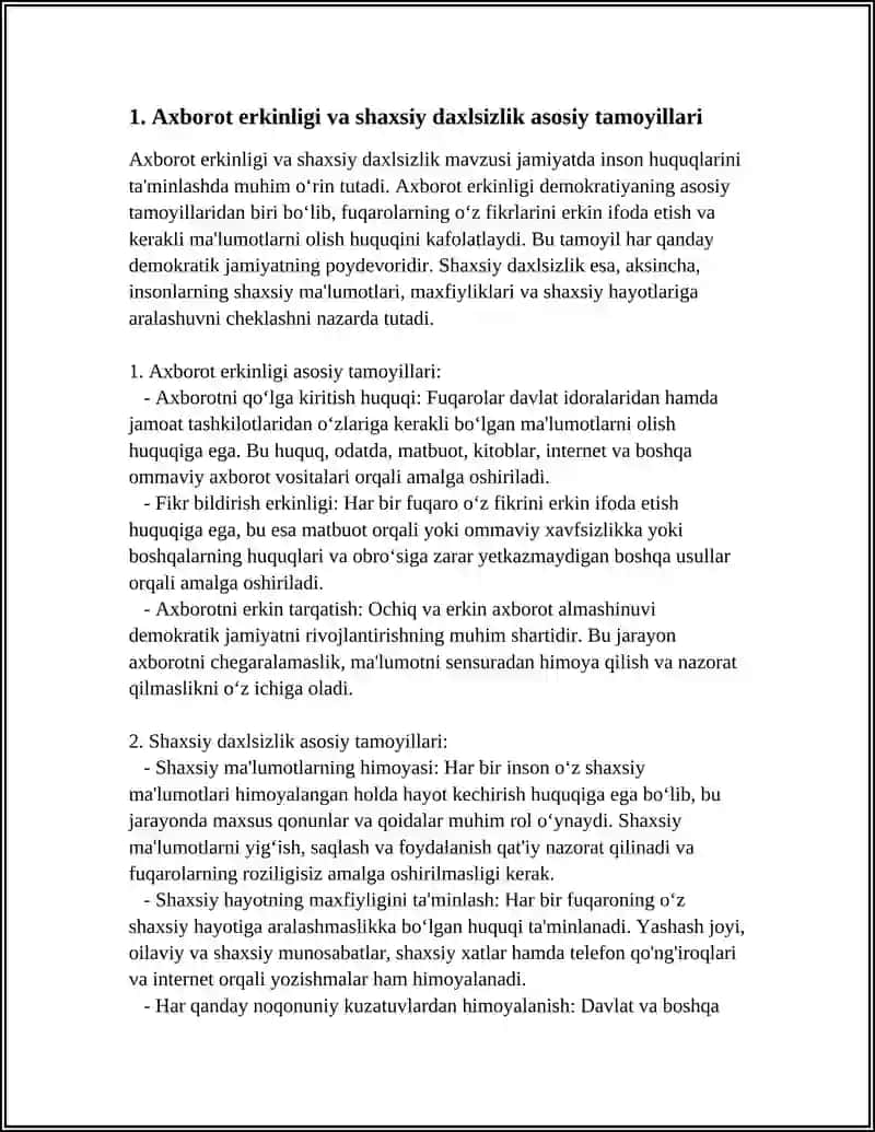 AXBOROT ERKINLIGI VA SHAXSIY DAXLSIZLIK HIMOYASI 4