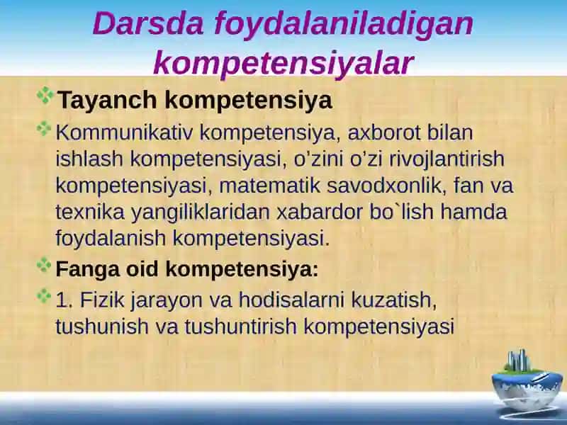 DARS ISHLANMASI 4